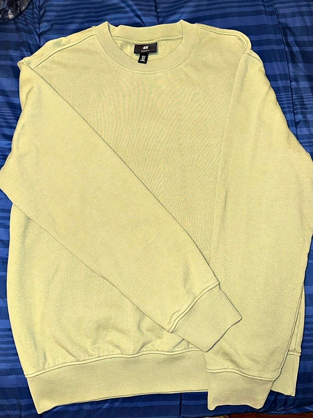 H&M Regular Fit Sweatshirt Olive Green Size M